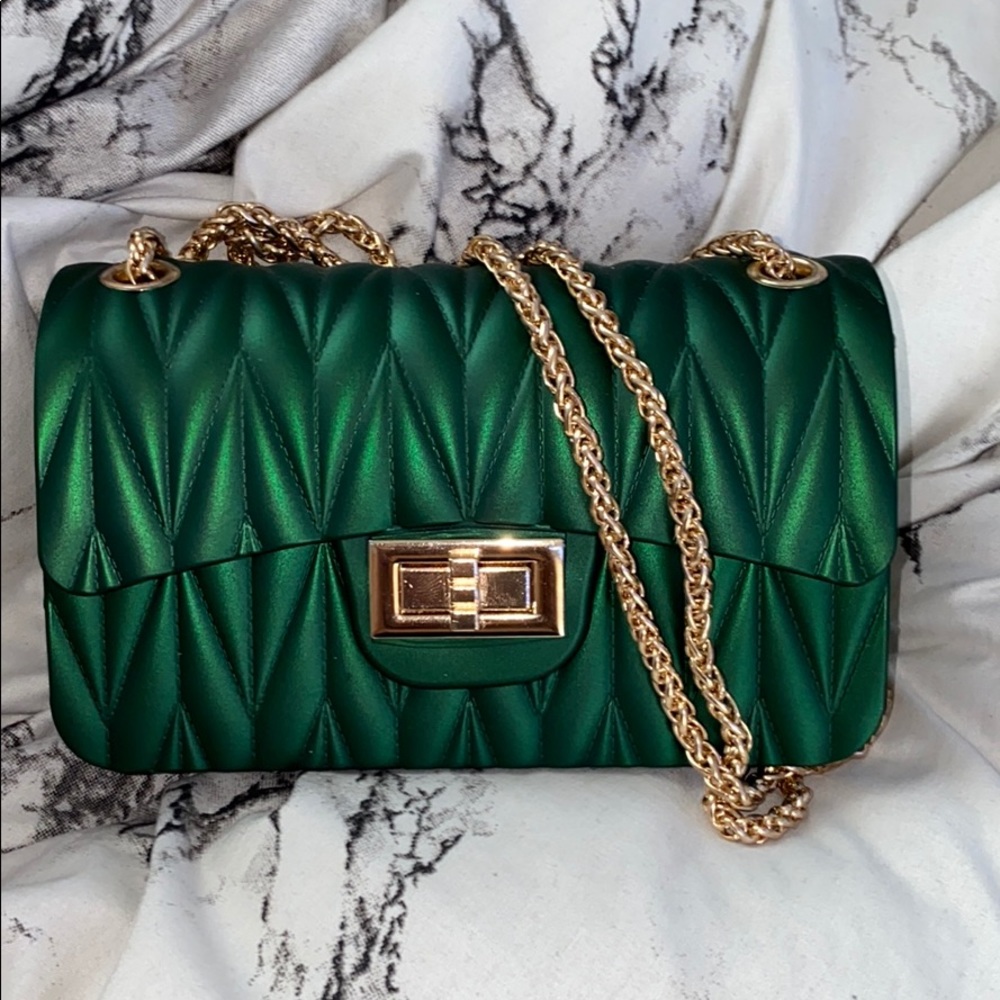 Emerald Green Jelly Purse